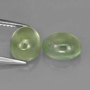 Achetez naturel ct vert préhnite gems, transparent, en provenance afrique du sud chez gemselect. en stock, livraison internationale!