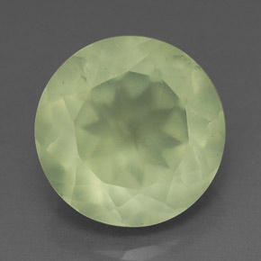 Préhnite vert naturelle transparent, 5,88 ct, transparent / translucide