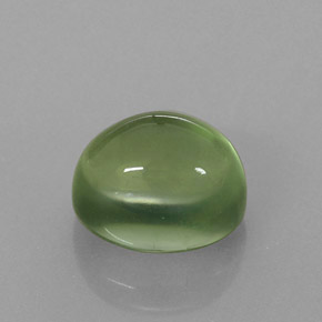 Préhnite vert naturelle coupe ovale, 2,58 ct, translucide
