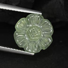Préhnite vert naturelle forme fantaisie, 4,62 ct, translucide