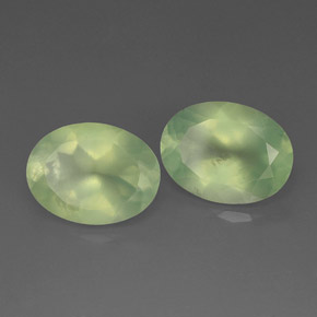 Achetez naturel ct vert préhnite gems, transparent, en provenance afrique du sud chez gemselect. en stock, livraison internationale!