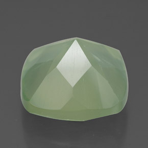 Préhnite vert naturelle coupe coussin, 7,47 ct, translucide