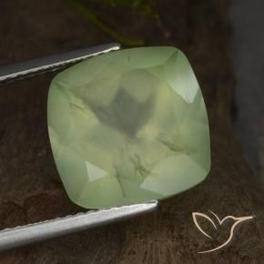 Préhnite Yellow Green  naturelle Coussin, 7.26 ct, Translucide