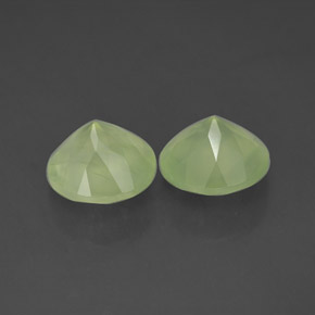Achetez naturel ct vert préhnite gems, transparent, en provenance afrique du sud chez gemselect. en stock, livraison internationale!