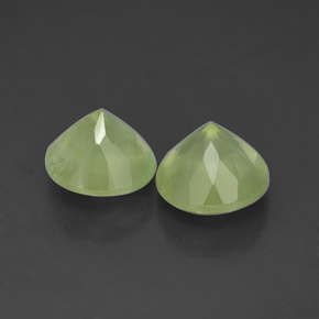 Achetez naturel ct vert préhnite gems, transparent, en provenance afrique du sud chez gemselect. en stock, livraison internationale!