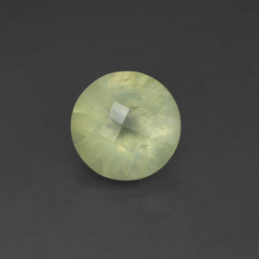 Préhnite vert naturelle transparent, 1,71 ct, transparent / translucide