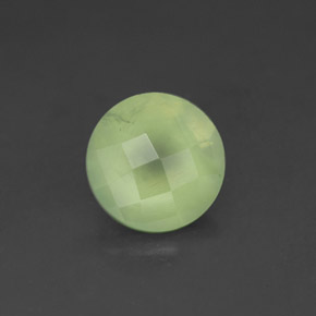 Préhnite vert naturelle transparent, 1,93 ct, transparent / translucide