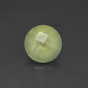 Préhnite vert naturelle transparent, 1,83 ct, transparent / translucide