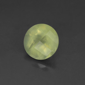 Préhnite vert naturelle transparent, 1,83 ct, transparent / translucide
