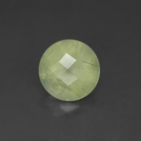 Préhnite vert naturelle transparent, 1,93 ct, transparent / translucide