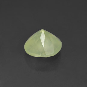 Préhnite vert naturelle transparent, 1,93 ct, transparent / translucide