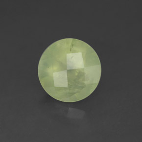 Préhnite vert naturelle transparent, 1,97 ct, transparent / translucide