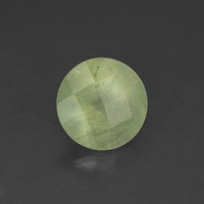 Préhnite vert naturelle transparent, 1,97 ct, transparent / translucide
