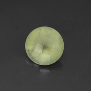 Préhnite vert naturelle transparent, 1,71 ct, transparent / translucide