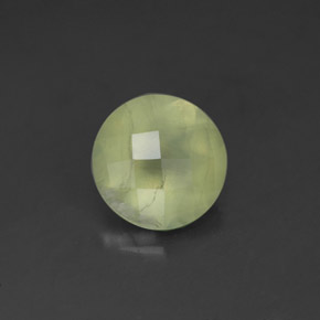 Préhnite vert naturelle transparent, 1,71 ct, transparent / translucide
