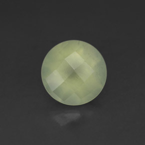 Préhnite vert naturelle transparent, 2,08 ct, transparent / translucide