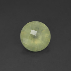 Préhnite vert naturelle transparent, 1,70 ct, transparent / translucide