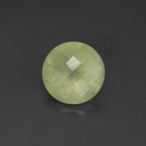 Préhnite vert naturelle transparent, 1,70 ct, transparent / translucide