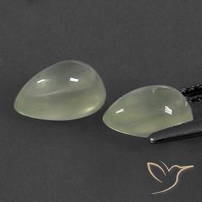 Shop natural 2.73ct Vert grisâtre Préhnite gems, En forme de poire, from Afrique du Sud at GemSelect. In stock, global shipping!