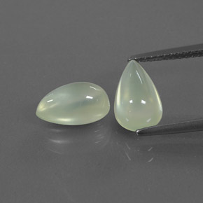 Achetez naturel ct vert préhnite gems, en forme de poire, en provenance afrique du sud chez gemselect. en stock, livraison internationale!