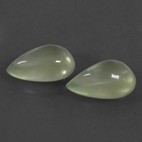 Achetez naturel ct vert préhnite gems, en forme de poire, en provenance afrique du sud chez gemselect. en stock, livraison internationale!