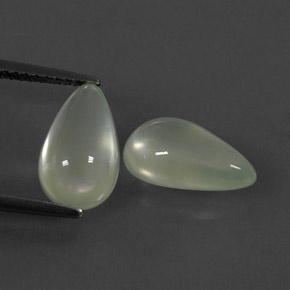 Achetez naturel ct vert préhnite gems, en forme de poire, en provenance afrique du sud chez gemselect. en stock, livraison internationale!
