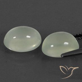 Shop natural 5.18ct Olive Green  Préhnite gems, ovale, from Afrique du Sud at GemSelect. In stock, global shipping!