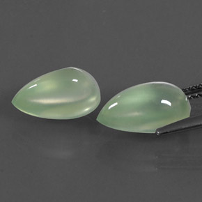 Achetez naturel ct Vert Prehnite gems, En forme de poire, En provenance Afrique du Sud chez GemSelect. En stock, livraison internationale!