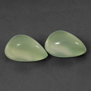 Achetez naturel ct Vert Prehnite gems, En forme de poire, En provenance Afrique du Sud chez GemSelect. En stock, livraison internationale!