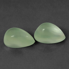 Achetez naturel ct vert préhnite gems, en forme de poire, en provenance afrique du sud chez gemselect. en stock, livraison internationale!
