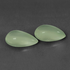 Achetez naturel ct vert préhnite gems, en forme de poire, en provenance afrique du sud chez gemselect. en stock, livraison internationale!