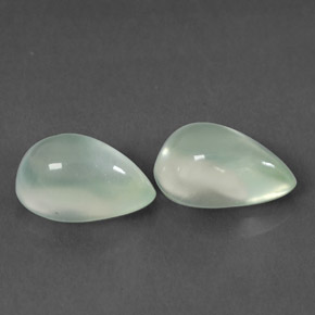 Achetez naturel ct vert préhnite gems, en forme de poire, en provenance afrique du sud chez gemselect. en stock, livraison internationale!