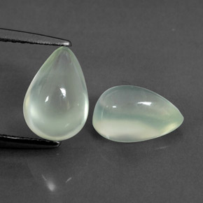 Achetez naturel ct vert préhnite gems, en forme de poire, en provenance afrique du sud chez gemselect. en stock, livraison internationale!