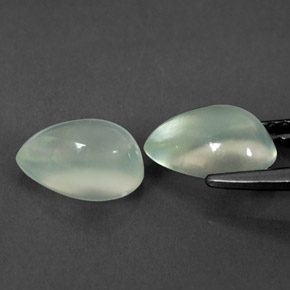 Achetez naturel ct vert préhnite gems, en forme de poire, en provenance afrique du sud chez gemselect. en stock, livraison internationale!