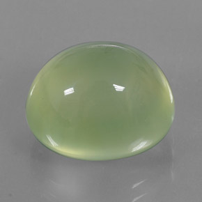 Préhnite vert naturelle transparent, 13,26 ct, transparent / translucide