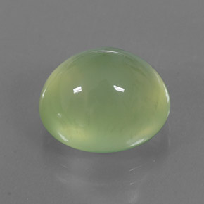 Préhnite vert naturelle transparent, 8,51 ct, transparent / translucide