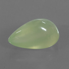 Préhnite vert naturelle transparent, 7,24 ct, transparent / translucide