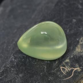 Préhnite Yellow Green  naturelle En forme de poire, 2.52 ct, Transparent