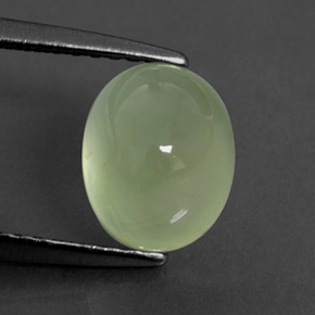 Préhnite vert naturelle transparent, 2,11 ct, transparent / translucide