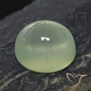 Préhnite Pale Green  naturelle ovale, 3.21 ct, Transparent