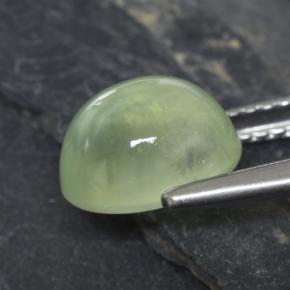 Préhnite vert naturelle coupe ovale, 2,90 ct, transparent