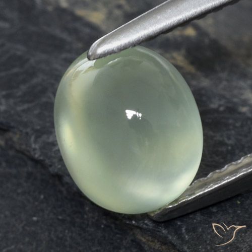 2.61ct Naturel Light Green  Préhnite, ovale, Transparent