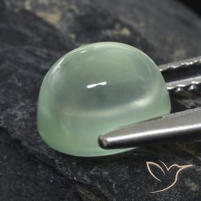 Préhnite Light Green  naturelle ovale, 2.61 ct, Transparent