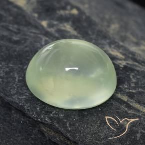 Préhnite Pale Green  naturelle ovale, 1.59 ct, Transparent
