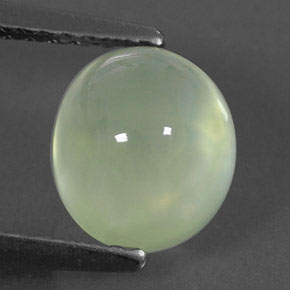 Préhnite vert naturelle transparent, 2,27 ct, transparent / translucide