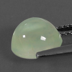 Préhnite vert naturelle transparent, 2,27 ct, transparent / translucide