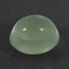 Préhnite vert naturelle transparent, 4,05 ct, transparent / translucide