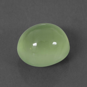 Préhnite vert naturelle transparent, 6,65 ct, transparent / translucide
