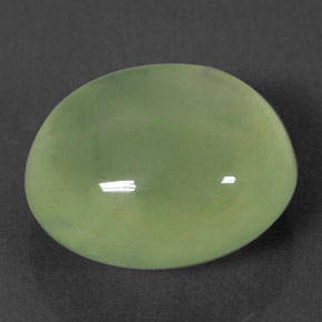 Préhnite vert naturelle transparent, 17,09 ct, transparent / translucide