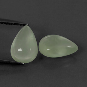 Achetez naturel ct vert préhnite gems, transparent, en provenance afrique du sud chez gemselect. en stock, livraison internationale!